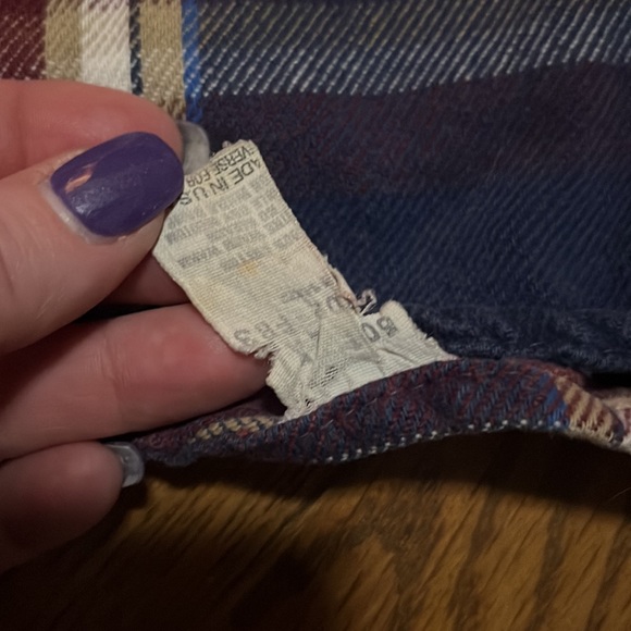 Mighty Mac Vintage 80s Lumberjack Flannel Button Up Long Sleeve Shirt. Sz 2XL - Picture 8 of 9